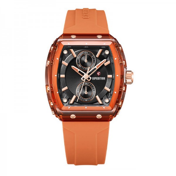 Expedition 6814 Rosegold Black Oranye Rubber Lady MFRIGBAOR